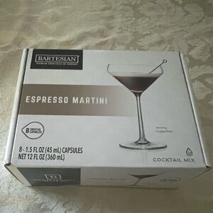 New Unopened Bartesian Espresso Martini Cocktail Mix Capsules Exp May 2026